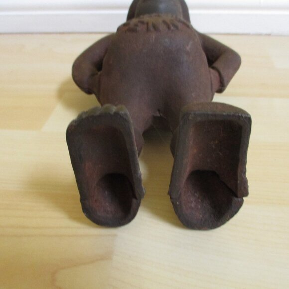 VTG Heavy, Large Cast Iron, "Give Me A Penny Bank" 4.5 pounds, 11" approx. - Picture 8 of 8